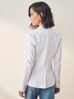 Gelegenheidskleding|Lauren Ralph Lauren - Anfisa Bullion Jacquard Blazer Wit