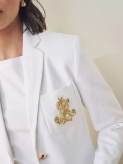 Gelegenheidskleding|Lauren Ralph Lauren - Anfisa Bullion Jacquard Blazer Wit