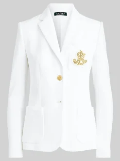 Gelegenheidskleding|Lauren Ralph Lauren - Anfisa Bullion Jacquard Blazer Wit