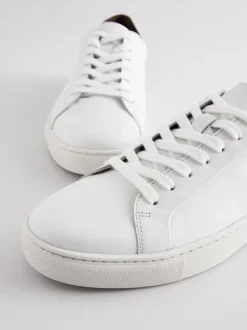 Schoenen|Next - Leren sneakers Wit