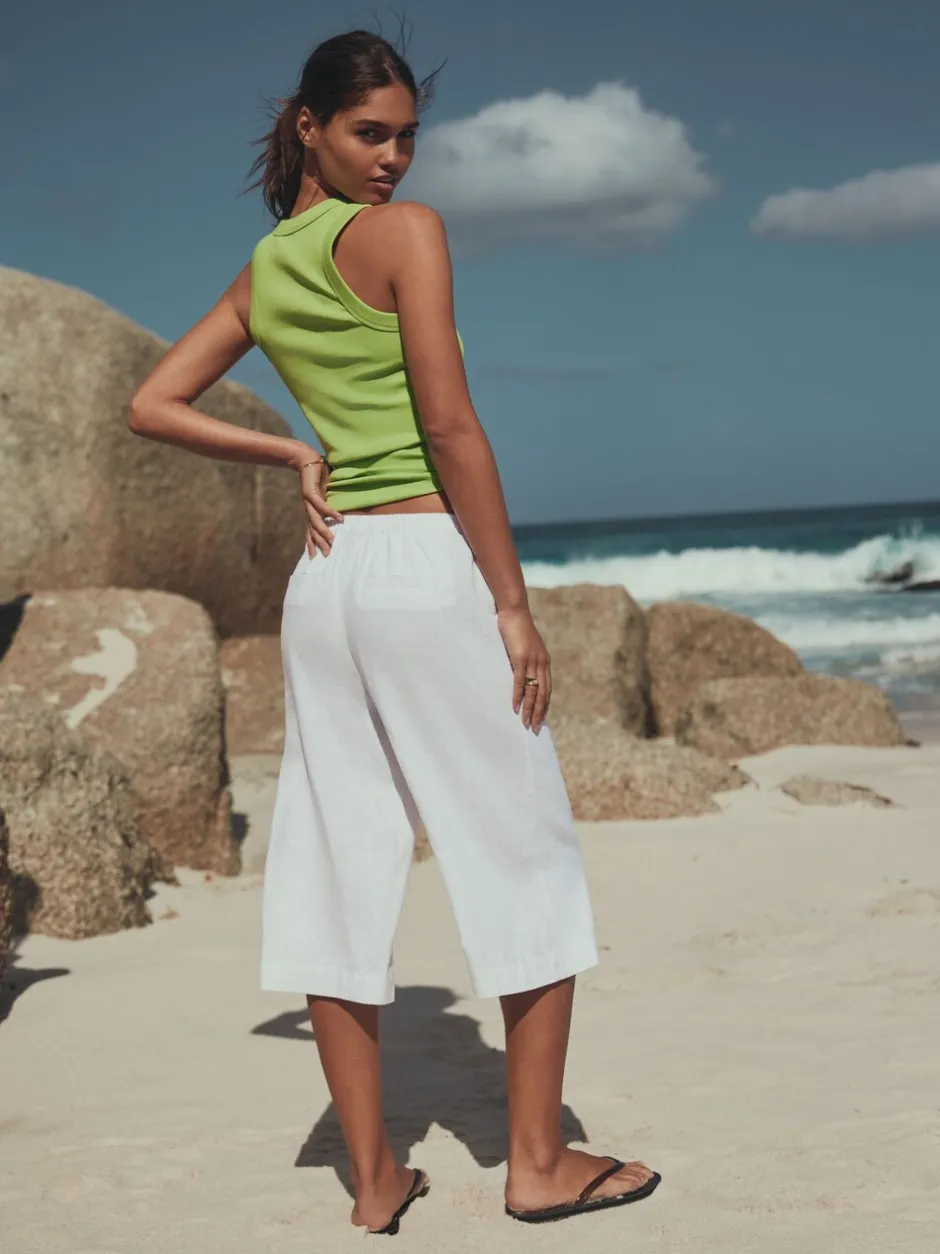 Shorts*Next Wit - Linen Blend Pull On Shorts