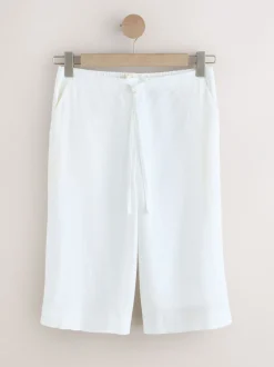 Shorts*Next Wit - Linen Blend Pull On Shorts