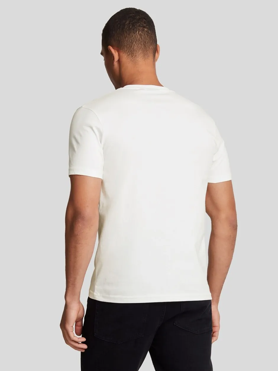 T-Shirts En Hemden|Lyle & Scott Wit - T-shirt met ronde hals van katoen
