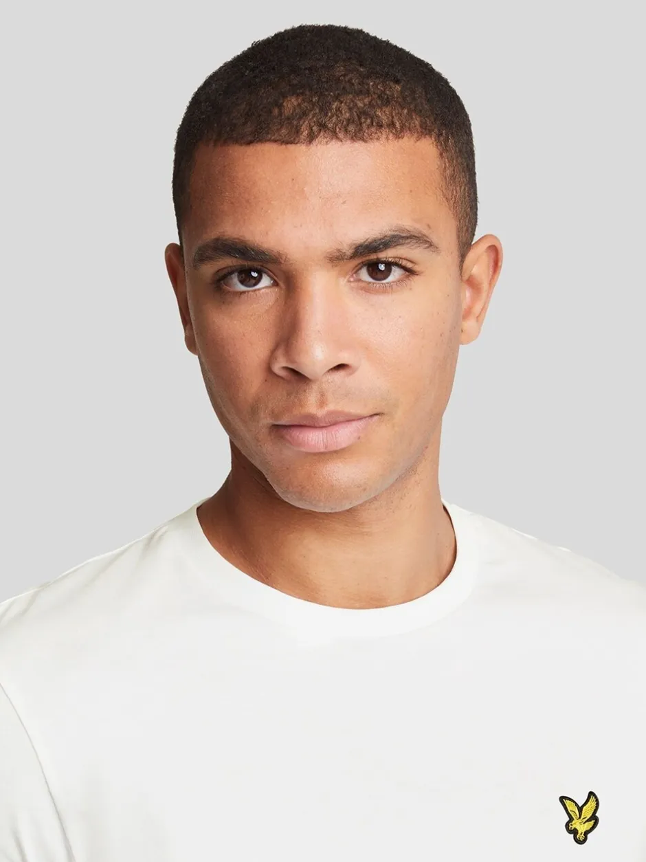 T-Shirts En Hemden|Lyle & Scott Wit - T-shirt met ronde hals van katoen