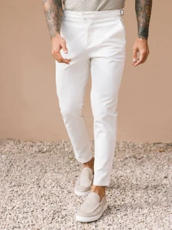 Broeken En Chino's|MAUVAIS - Beaufort stretchy chino's Wit