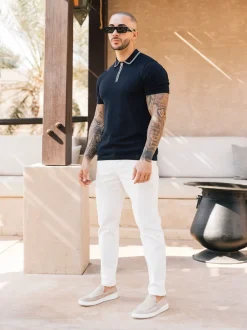 Broeken En Chino's|MAUVAIS - Beaufort stretchy chino's Wit
