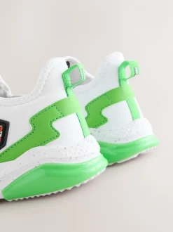 Sneakers|Sneakers*Next Wit - Minecraft sneakers met elastische veters
