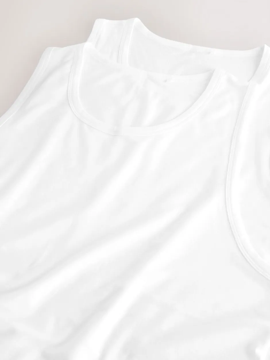 Ondergoed|Ondergoed*Next Wit - Modal Layering Vests 2 Pack