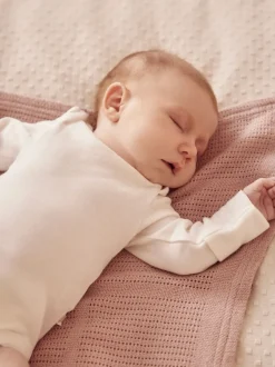 Rompertjes En Hemdjes*Mori - Lange Mouw Envelope Hals Bodysuit Wit
