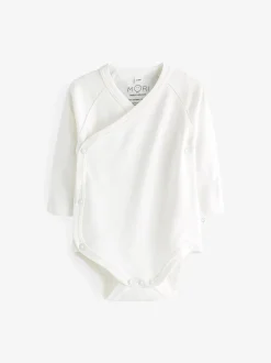 Rompertjes En Hemdjes|Mori - Supersoft kimono-romper Wit