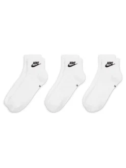 Sokken|Sokken*Nike - Everyday Essential Ankle 100% Cotton Socks 3 Pack Wit