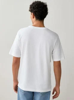 T-Shirts En Hemden*Next Wit - Normale Pasvorm - Essential katoenen T-shirts verpakking van 6