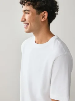 T-Shirts En Hemden*Next Wit - Normale Pasvorm - Essential katoenen T-shirts verpakking van 6