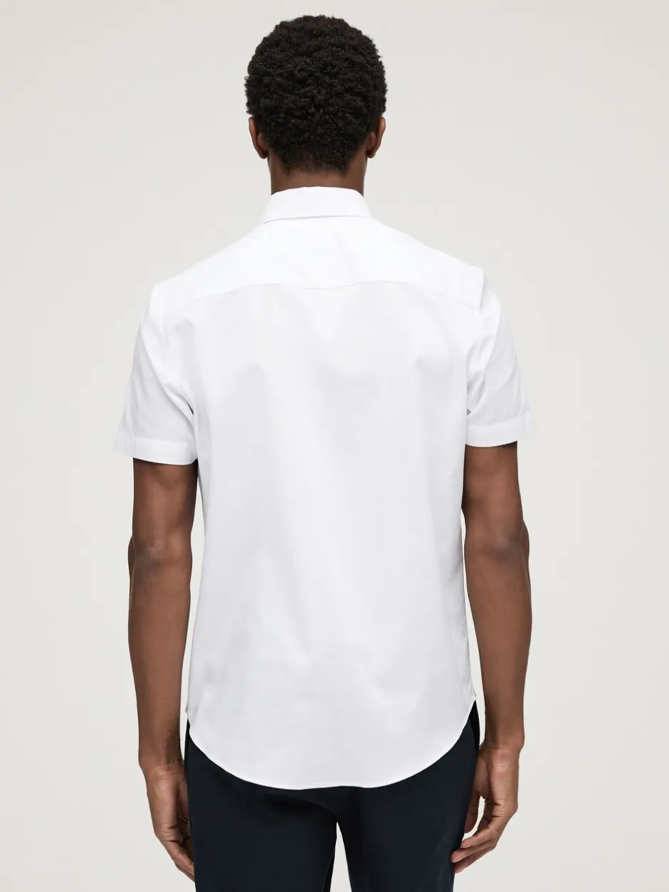 Shirts*Next Wit - Normale Pasvorm - Gemakkelijk te strijken Oxford overhemd met korte mouwen en knopen