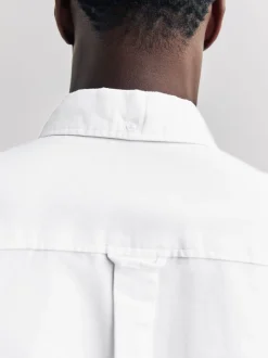 Formele Overhemden|Shirts*Next Wit - Normale Pasvorm - Oxford-hemd met lange mouwen