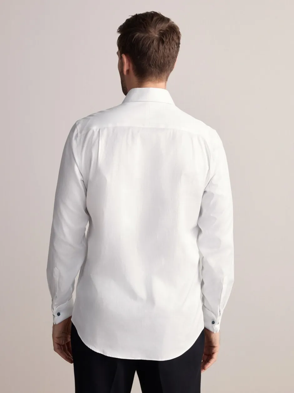 Formele Overhemden|Shirts*Next - Normale Pasvorm - Signature premium 100% katoenen overhemd met textuur Wit