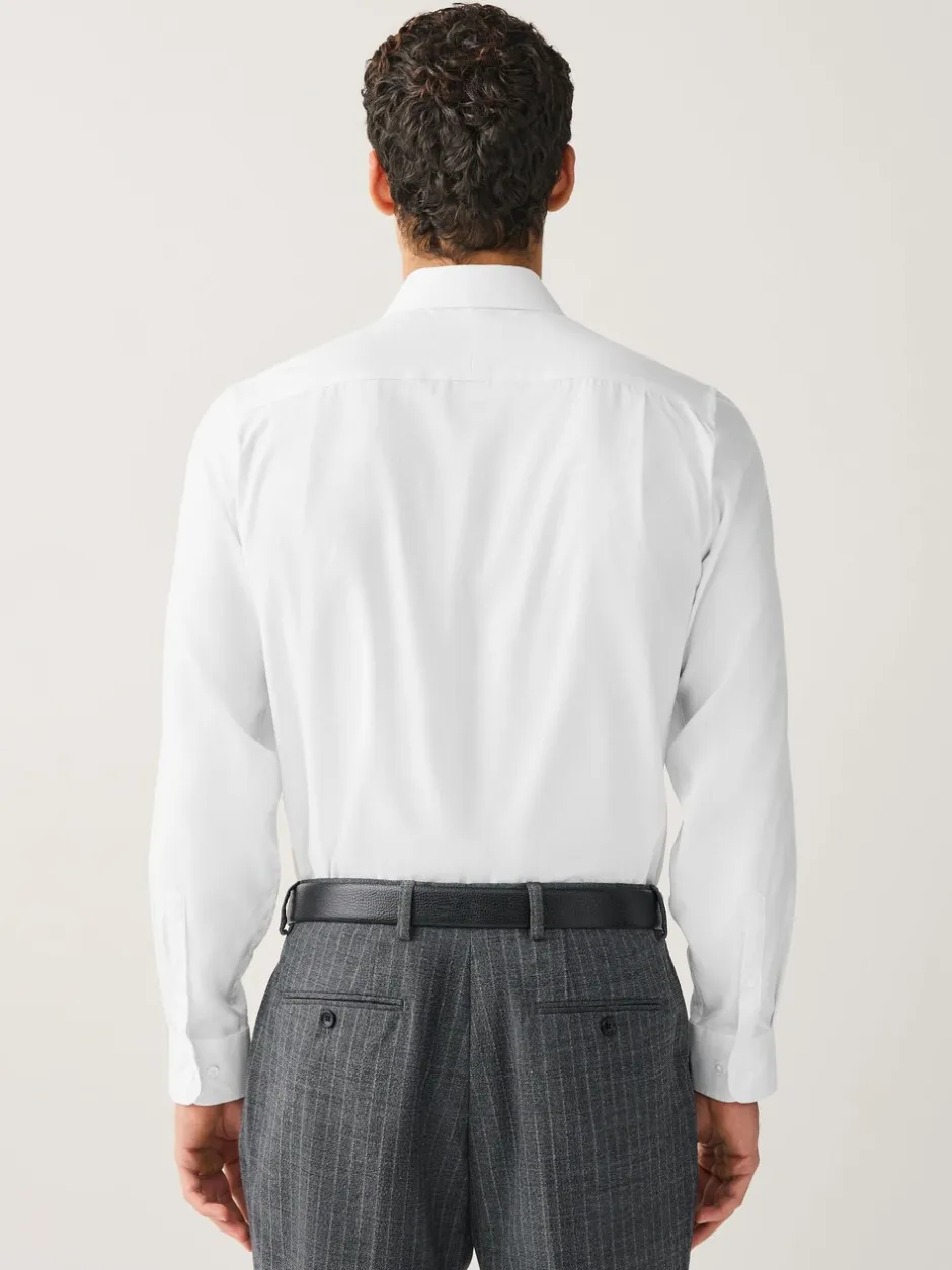 Formele Overhemden|Next Wit - Normale Pasvorm - Signature Textured Long Sleeve Shirt