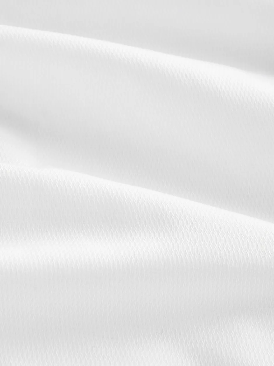 Formele Overhemden*Next Wit - Normale Pasvorm - Textured Double Cuff Long Sleeve Shirt With Wing Collar And Bow Tie Pack
