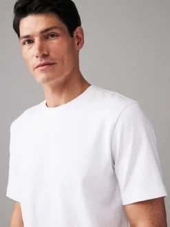 Loungewear|T-Shirts En Hemden*Next Wit - Normale Pasvorm - Zwaar T-shirt