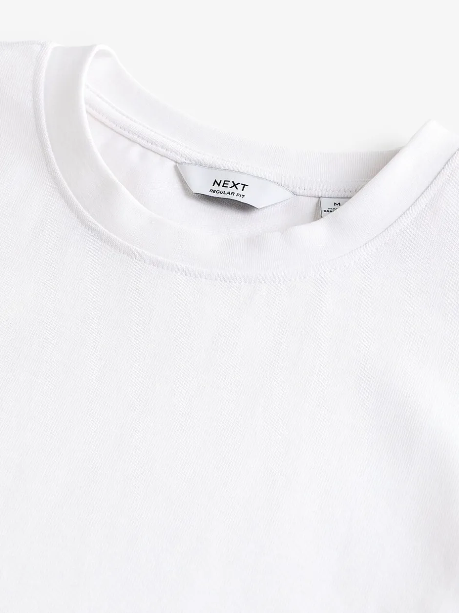 Loungewear|T-Shirts En Hemden*Next Wit - Normale Pasvorm - Zwaar T-shirt