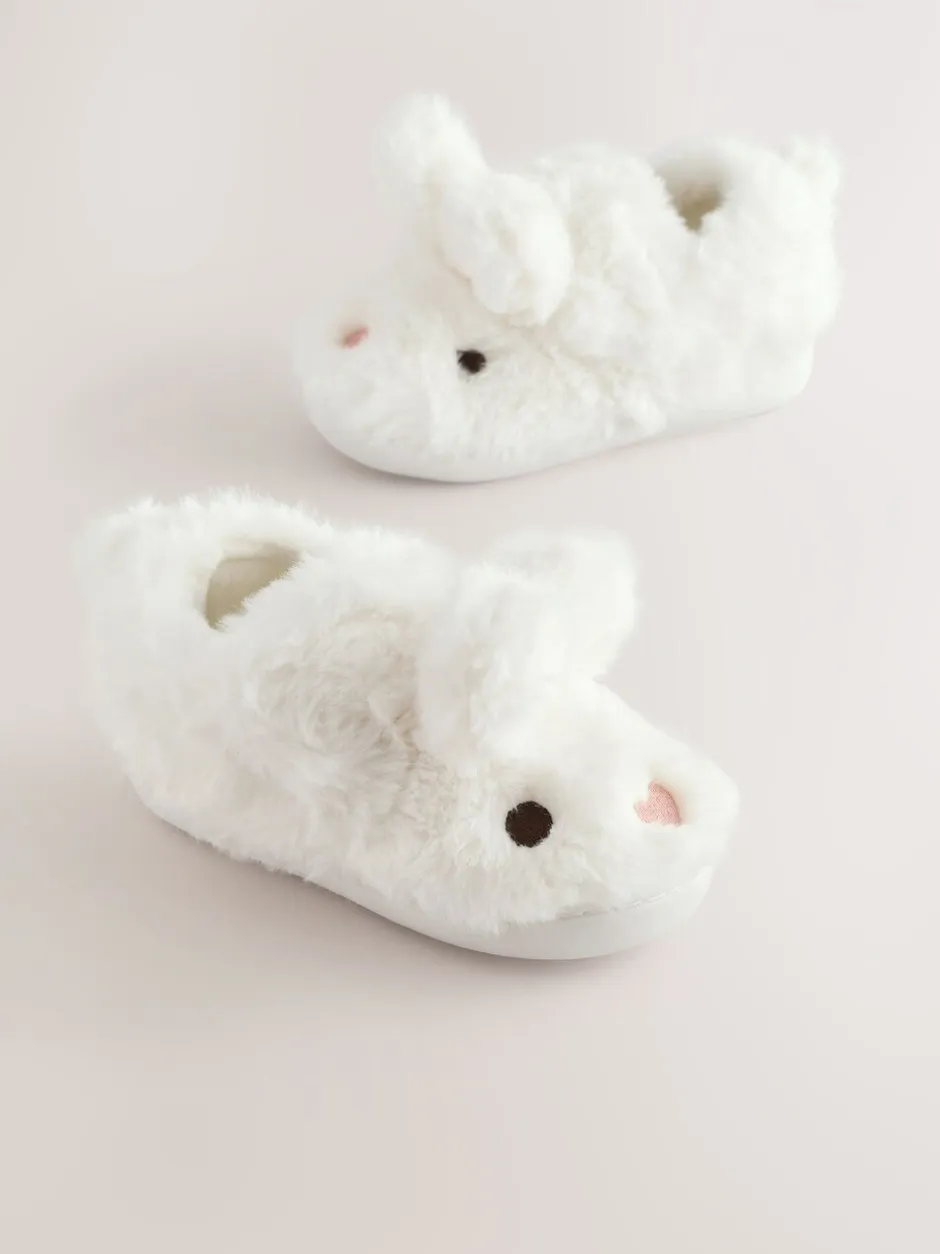 Pantoffels|Next - Pantoffels met antislip-zool Wit