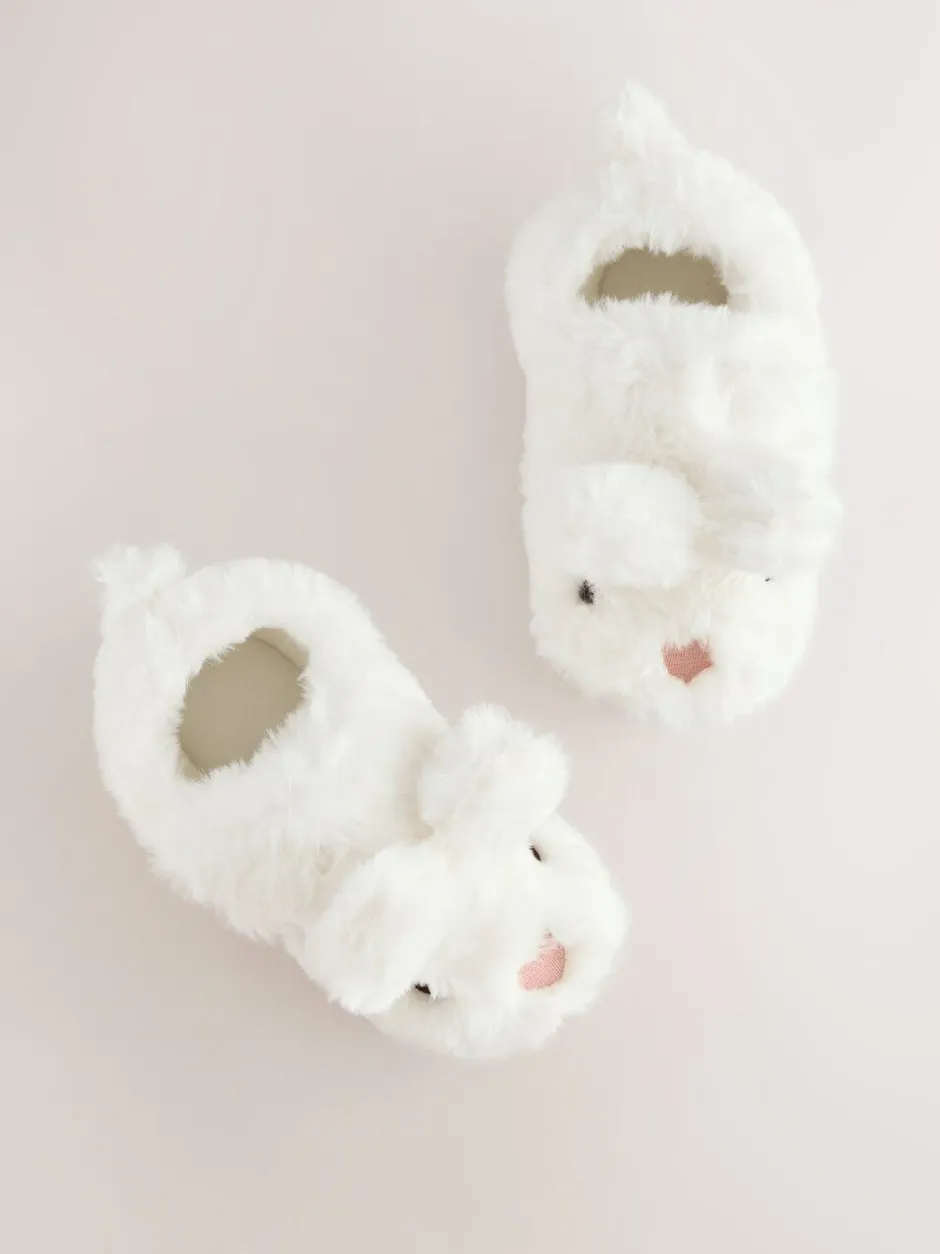 Pantoffels|Next - Pantoffels met antislip-zool Wit