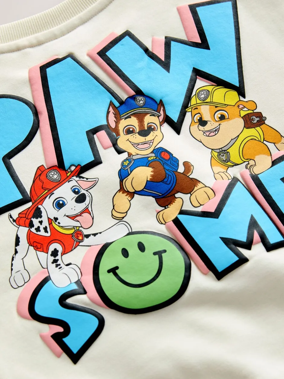 Truien En Breisels|Sweaters En Hoody´S*Next Wit - Paw Patrol sweatshirt met ronde hals (9mnd-8jr)