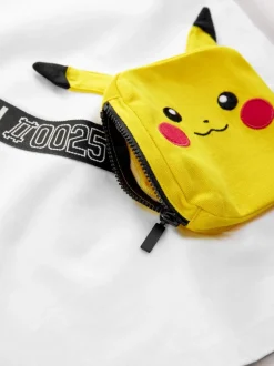 T-Shirts|Tops*Next Wit - Pokemon T-shirt met korte mouwen en tas (4-14jr)
