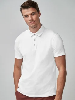 Poloshirts|Next - Polo met korte mouwen Wit