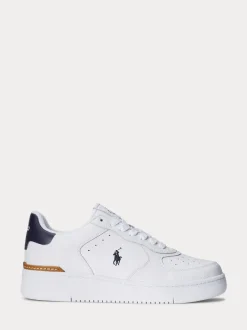 Sneakers|Polo Ralph Lauren - - Masters Court - Leren sneakers Wit