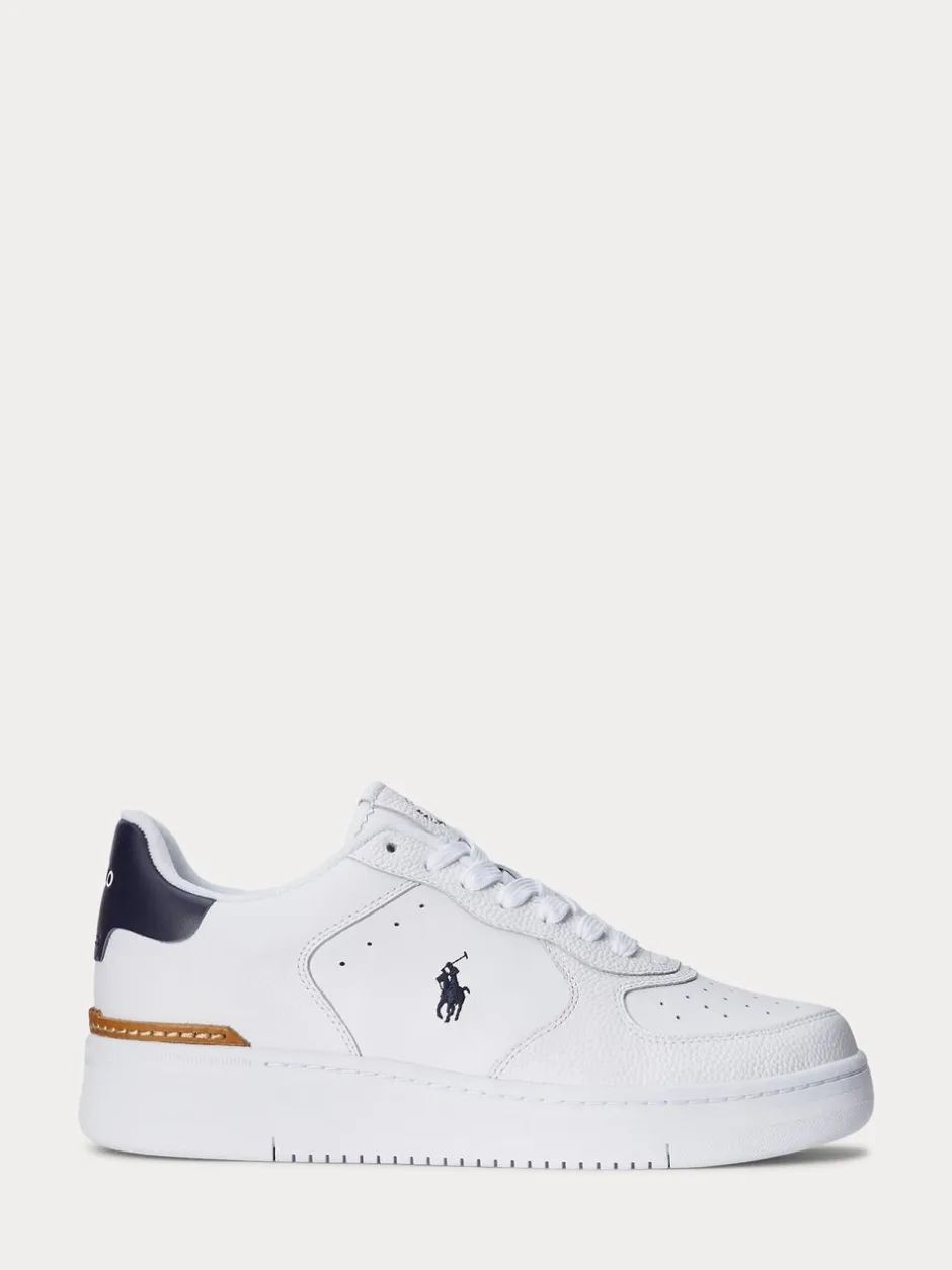 Sneakers|Polo Ralph Lauren - - Masters Court - Leren sneakers Wit