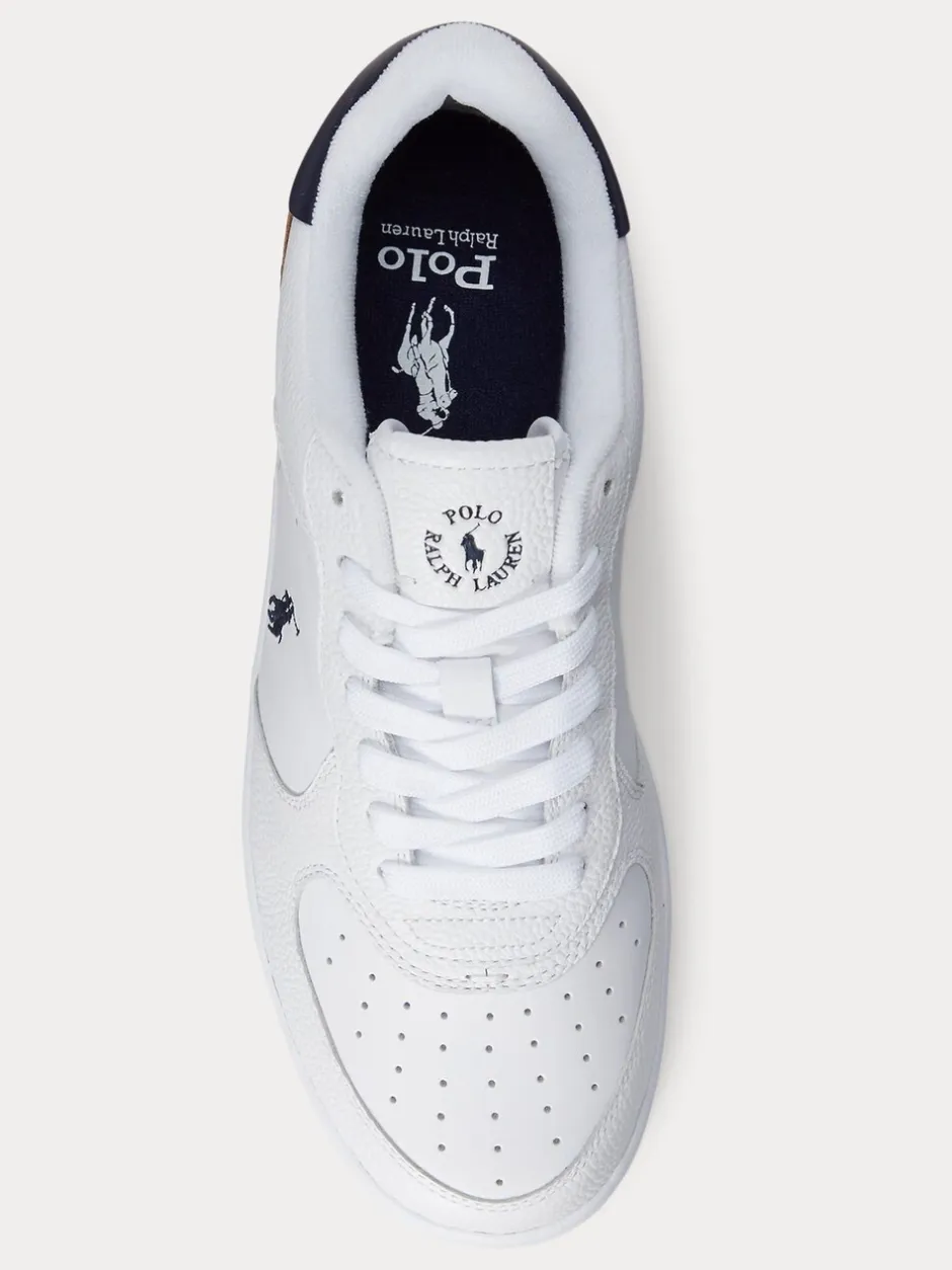 Sneakers|Polo Ralph Lauren - - Masters Court - Leren sneakers Wit