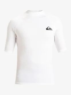 Badkleding*Quiksilver - UPF50 uv-werend hemdje met korte mouwen Wit