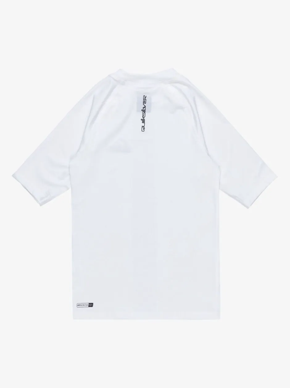 Badkleding|Quiksilver - Youth UPF50 uv-werend hemdje met korte mouwen Wit
