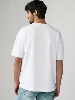 T-Shirts En Hemden|Next Wit - Relaxed fit - Verpakking van 3 T-shirts van zware stof