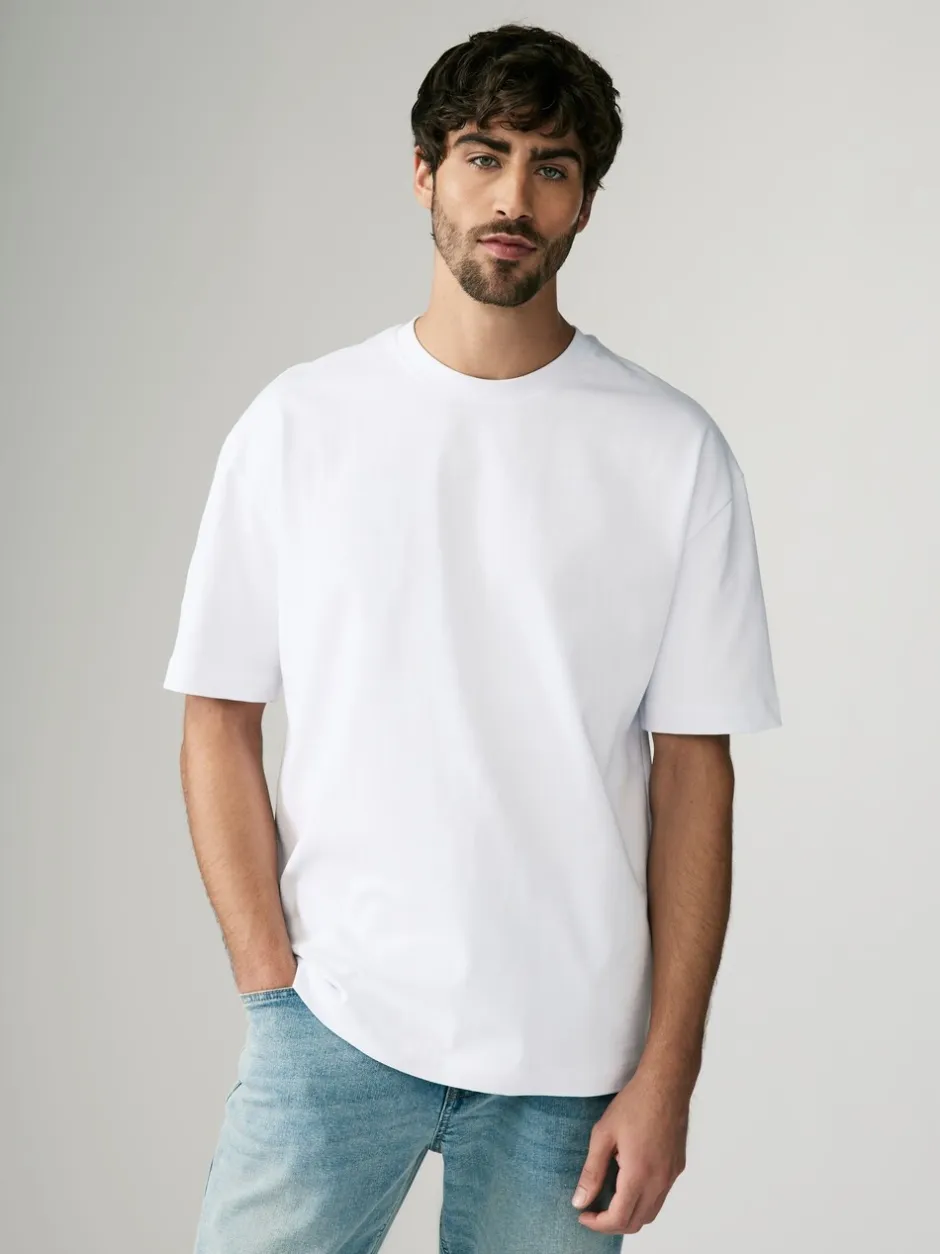 T-Shirts En Hemden|Next Wit - Relaxed fit - Verpakking van 3 T-shirts van zware stof