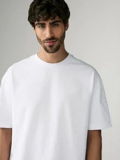 T-Shirts En Hemden|Next Wit - Relaxed fit - Verpakking van 3 T-shirts van zware stof