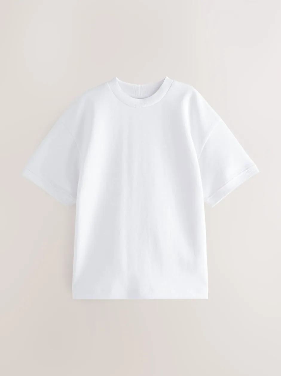 T-Shirts|Tops*Next Wit - Ruimvallend zwaar T-shirt (3-16 jr)