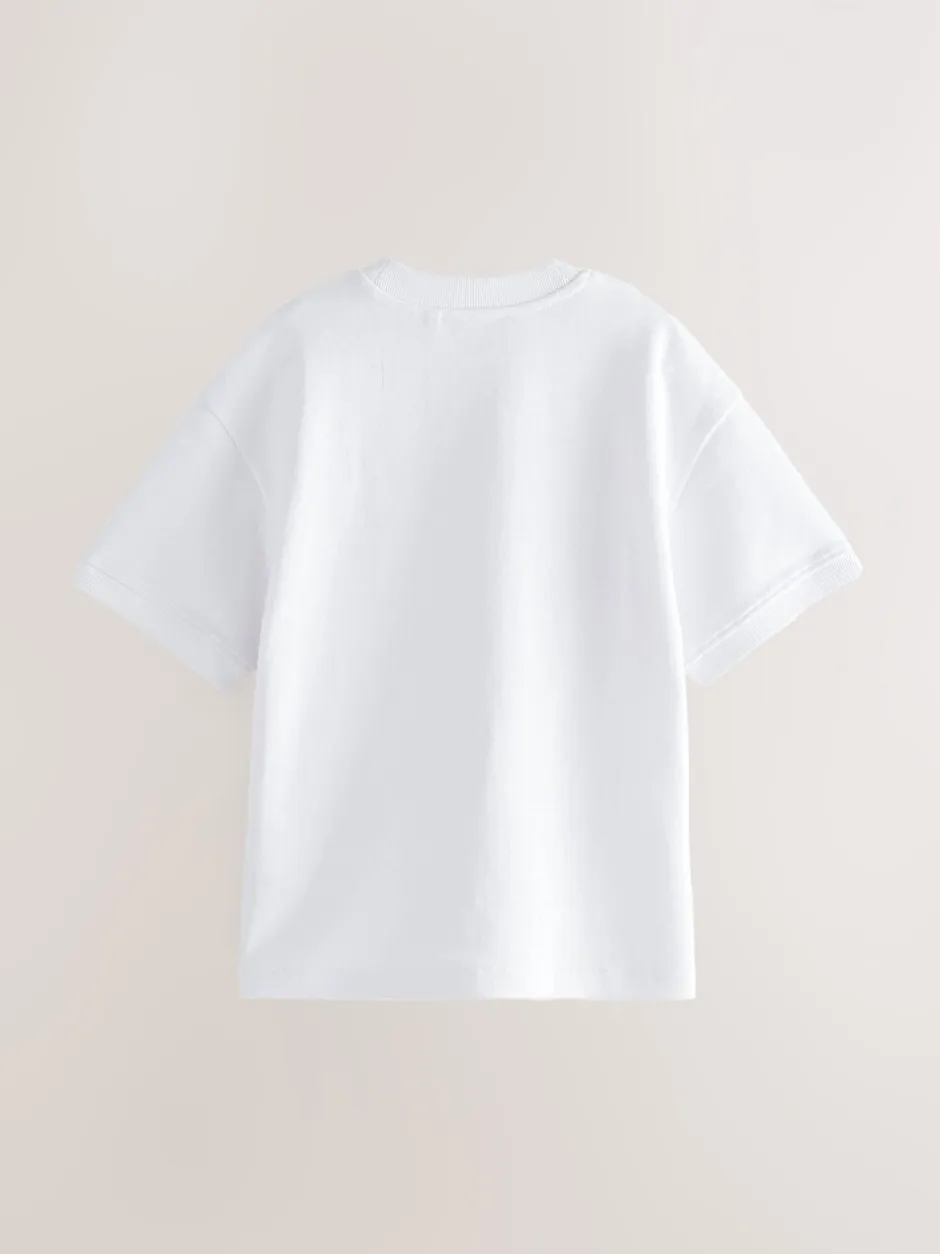 T-Shirts|Tops*Next Wit - Ruimvallend zwaar T-shirt (3-16 jr)