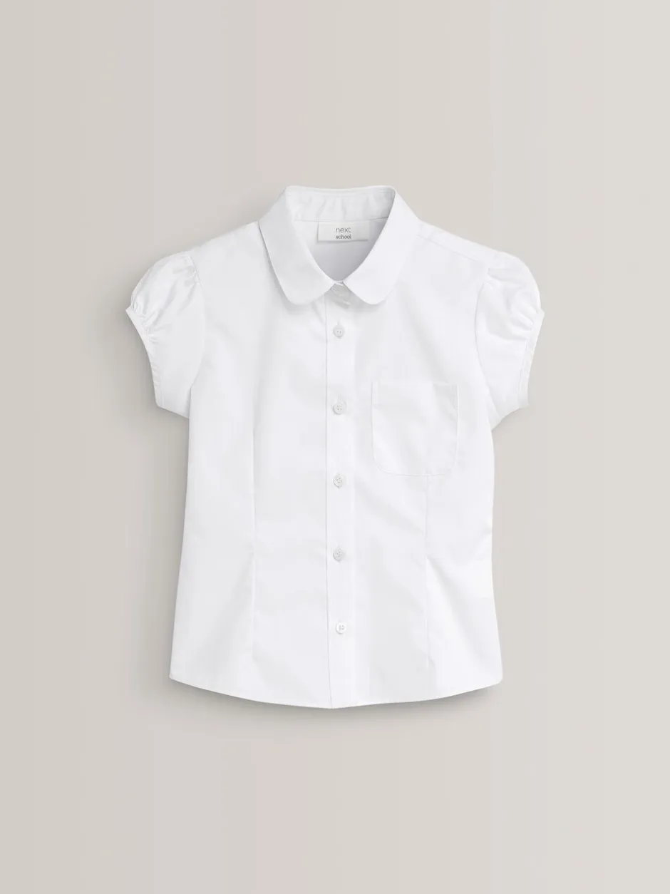 Overhemden En Blouses|Next - Schoolblouse met pofmouwen (3-16 jr) Wit