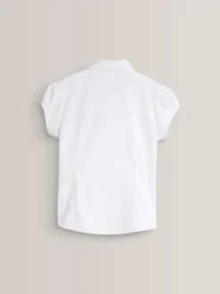 Overhemden En Blouses|Next - Schoolblouse met pofmouwen (3-16 jr) Wit