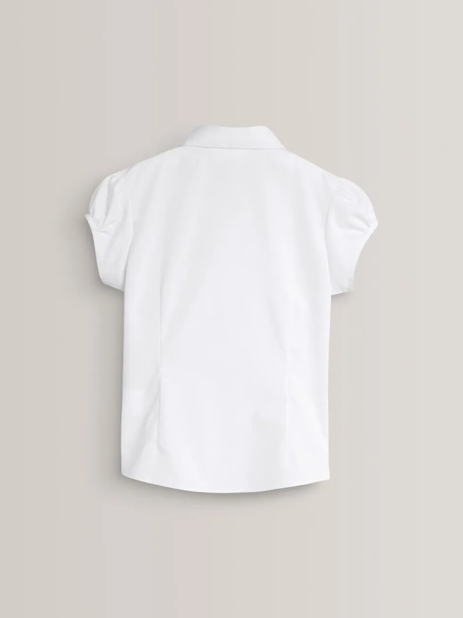 Overhemden En Blouses|Next - Schoolblouse met pofmouwen (3-16 jr) Wit