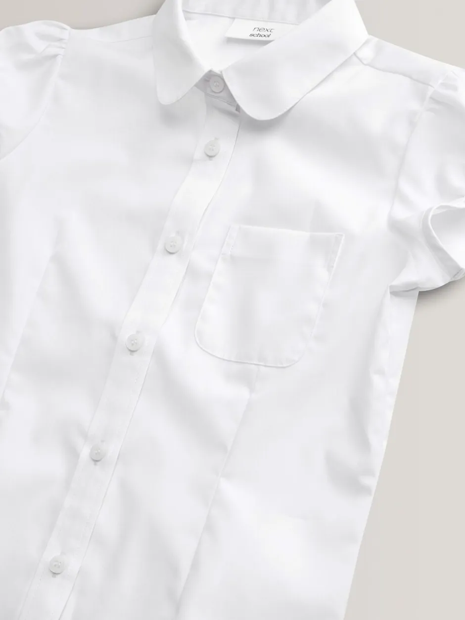 Overhemden En Blouses|Next - Schoolblouse met pofmouwen (3-16 jr) Wit