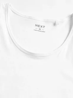 Ondergoed|Ondergoed|Next Wit - Set van 10 100% katoenen hemden met laagjes
