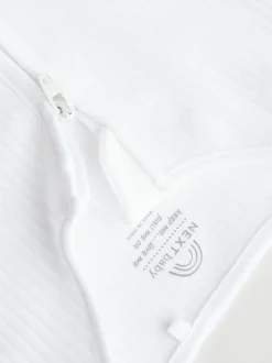 Babypakjes En Babypyjama's|Next Wit - Set van 3 babypyjama's zonder voetjes met tweewegrits van 100% katoen (0mnd -2jr)