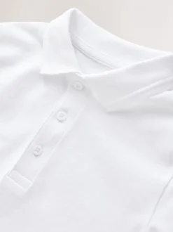 Schoolkleding|Next - Set van 2 poloshirts met lange mouwen (3-16jaar) Wit