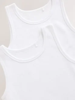 Ondergoed|Schoolkleding*Next Wit - Set van 2 thermische hemdjes (2-16jr)