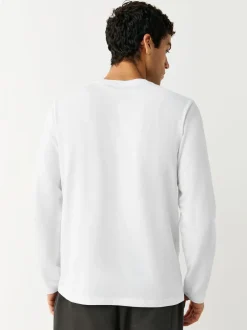 Ondergoed|Ondergoed*Next - Set van 5 T-shirts met lange mouwen en laagjes Wit