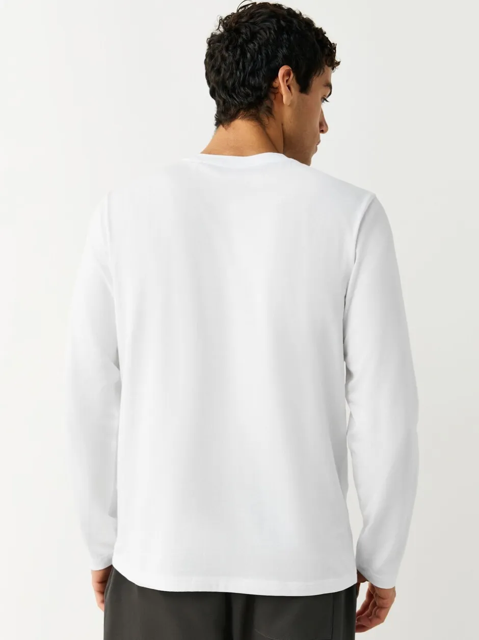 Ondergoed|Ondergoed*Next - Set van 5 T-shirts met lange mouwen en laagjes Wit