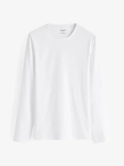 Ondergoed|Ondergoed*Next - Set van 5 T-shirts met lange mouwen en laagjes Wit